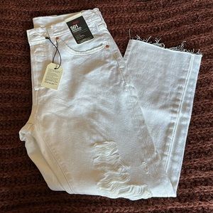 Levi’s 501 Original Cropped Straight Leg Jean